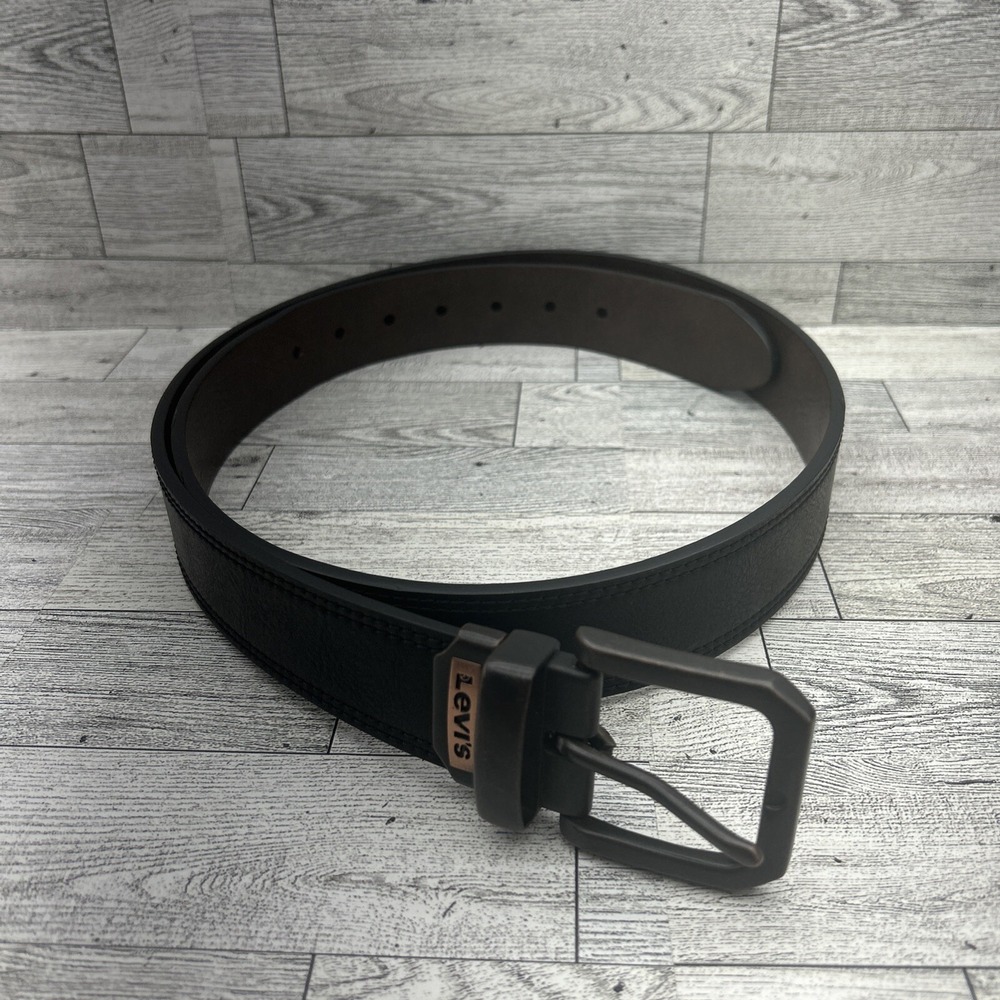 Levi's Men's Reversible Leather Casual Black-Brown Belt Size XL 42"-44"